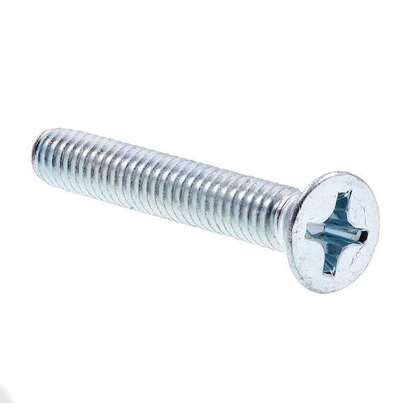 Machine Screw, Flat Head, Phillip Drive No. 12-24 X 1-1/2in Zinc Plated Steel 100PK